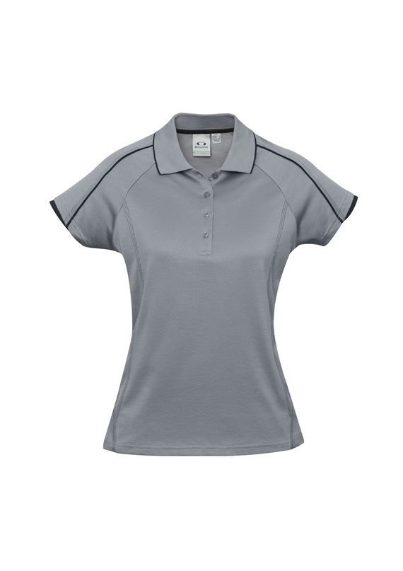 Blade Cotton/Poly Polo Shirt - Women - Silver/Black