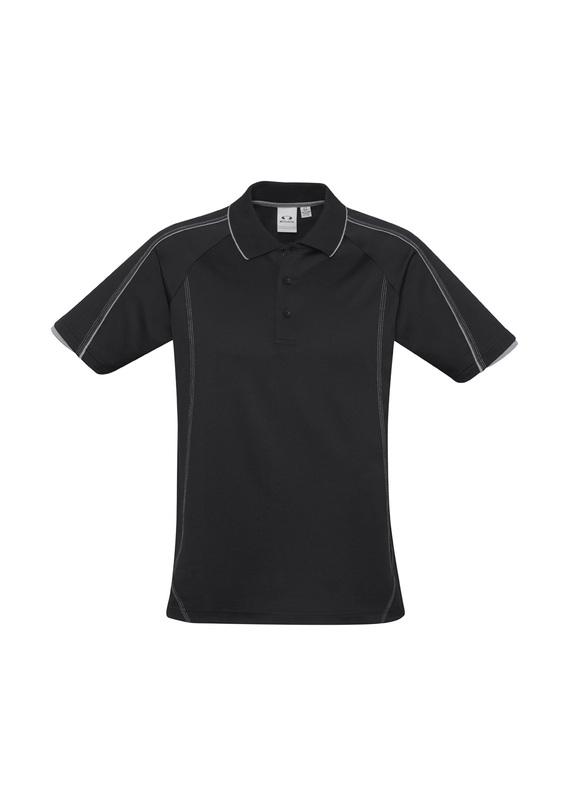 Blade Cotton/Poly Polo Shirt - Men - Black/Silver Grey