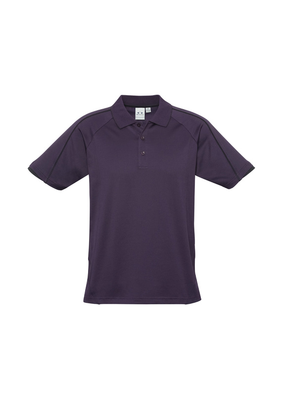 Blade Cotton/Poly Polo Shirt - Men - Grape/Black