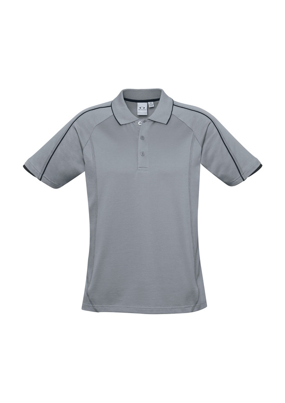 Blade Cotton/Poly Polo Shirt - Men - Silver Grey/Black