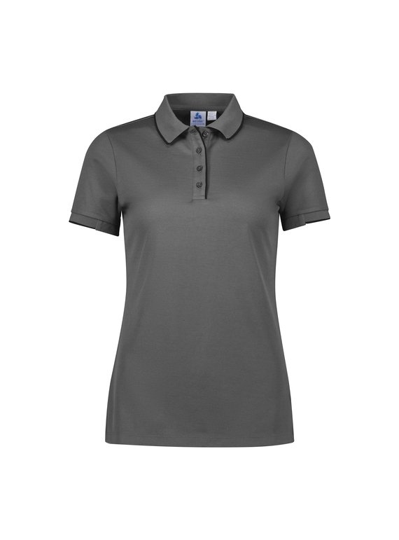 Focus Poly/Cotton Polo Shirt - Women - Ash/Black