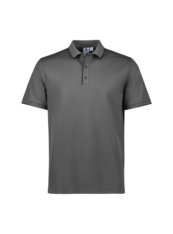 Focus Poly/Cotton Polo Shirt - Men - Ash/Black