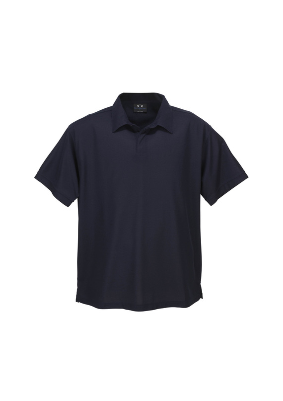 Micro Waffle BIZ COOL Polo Shirt - Men - Navy