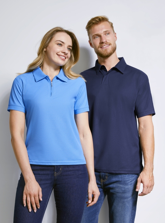 Micro Waffle BIZ COOL Polo Shirt - Men