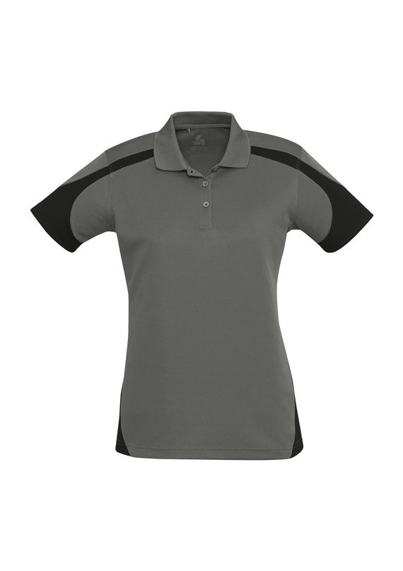 Talon BIZCOOL Mesh Polo Shirt - Women - Ash/Black