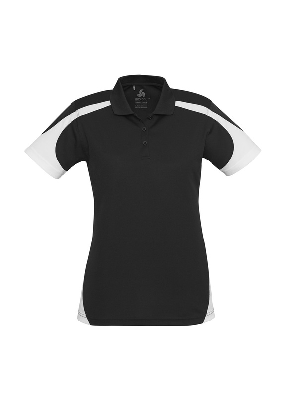 Talon BIZCOOL Mesh Polo Shirt - Women - Black/White