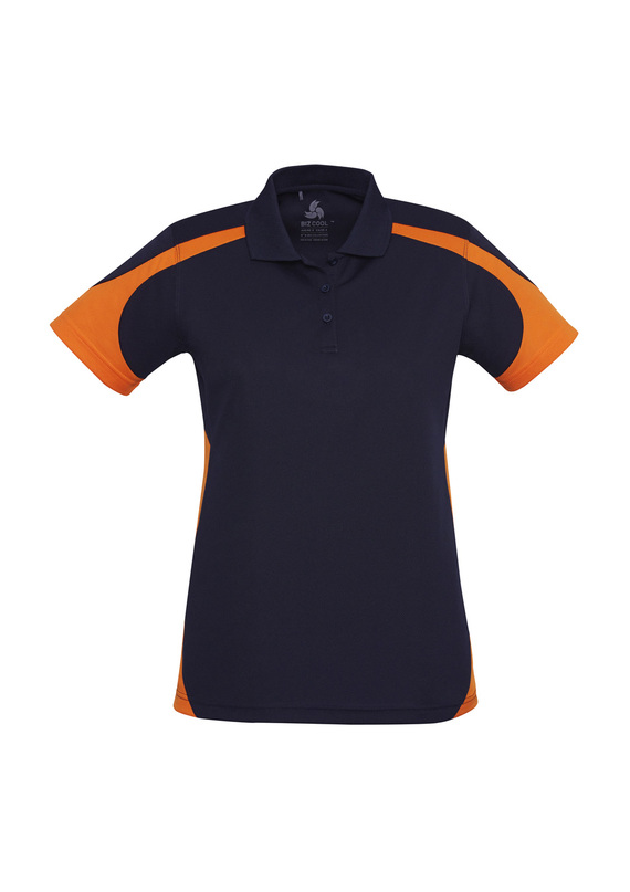 Talon BIZCOOL Mesh Polo Shirt - Women - Navy/Orange