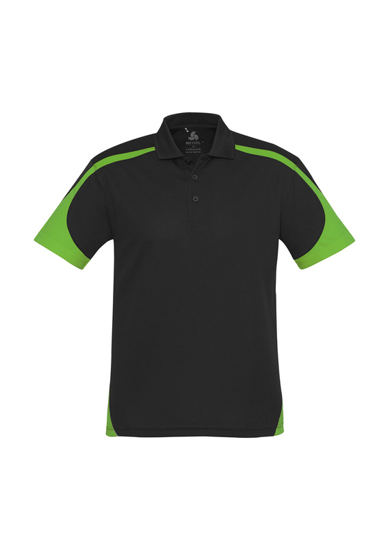 Talon BIZCOOL Mesh Polo Shirt - Men - Black/Green