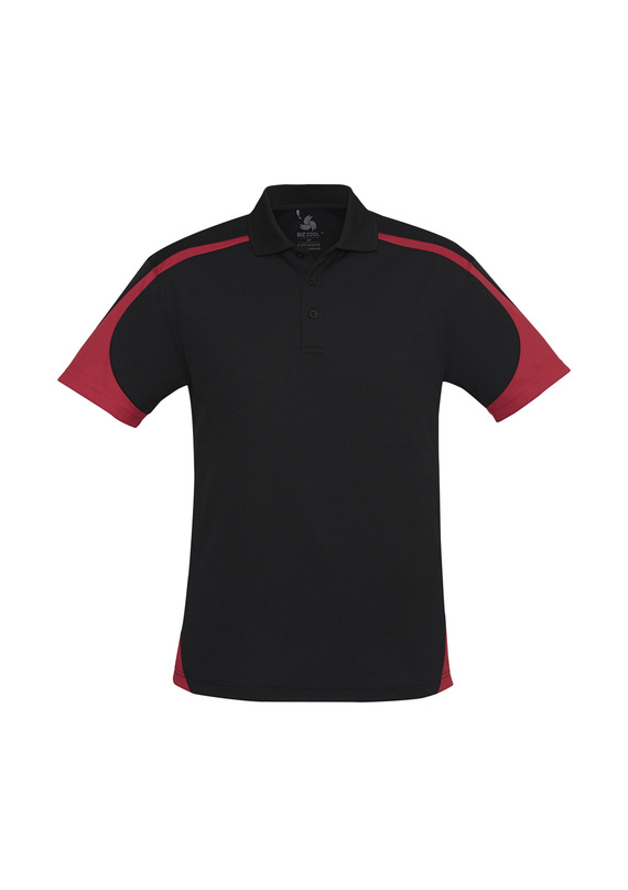 Talon BIZCOOL Mesh Polo Shirt - Men - Black/Red