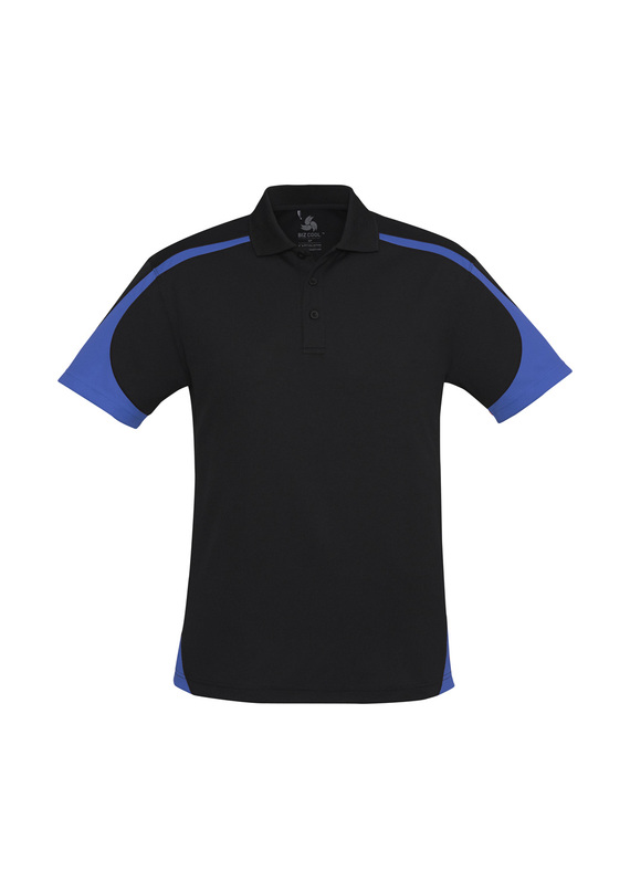 Talon BIZCOOL Mesh Polo Shirt - Men - Black/Royal