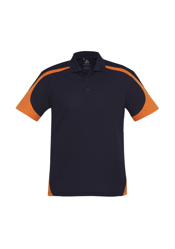 Talon BIZCOOL Mesh Polo Shirt - Men - Navy/Orange