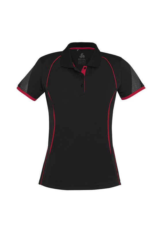 Razor BIZCOOL Sports Polo Shirt - Women - Black/Red