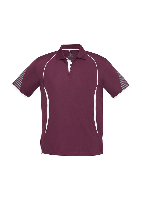 Razor BIZCOOL Sports Polo Shirt - Youth - Maroon/White