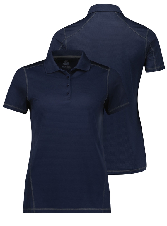 Dart Short Sleeve Polo Shirt - Women - Navy/Navy