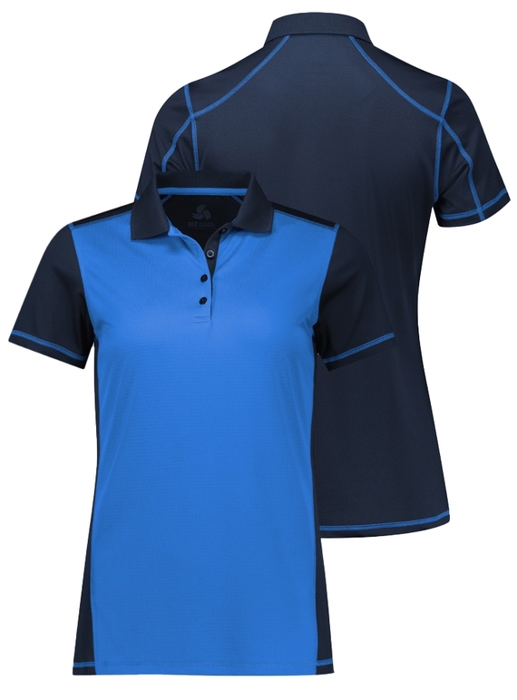 Dart Short Sleeve Polo Shirt - Women - Navy/Royal