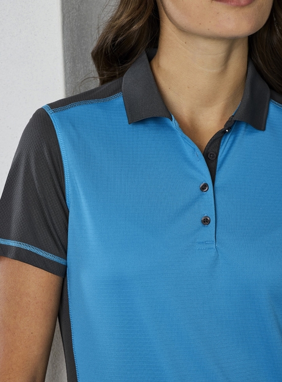 Dart Short Sleeve Polo Shirt - Women