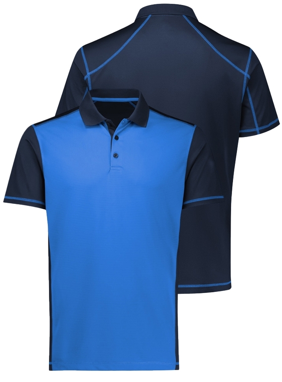 Dart Short Sleeve Polo Shirt - Men - Navy/Royal