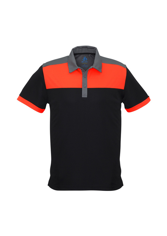 Charger BIZCOOL Polo Shirt - Men - Black/Orange/Grey