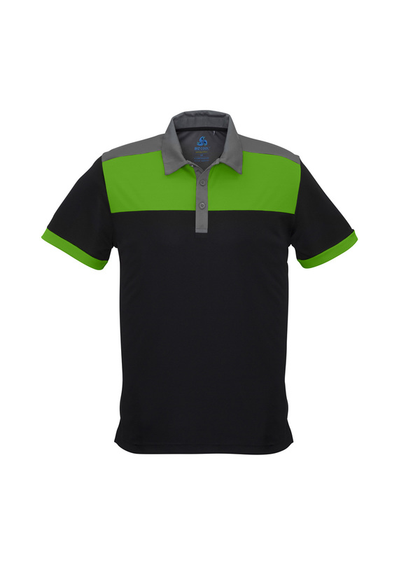 Charger BIZCOOL Polo Shirt - Men - Black/Green/Grey
