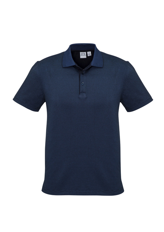 Shadow Cotton Blend Polo Shirt - Men - Carbon Blue
