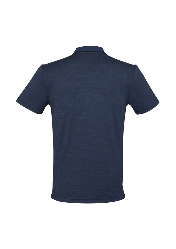 Shadow Cotton Blend Polo Shirt - Men - Back View