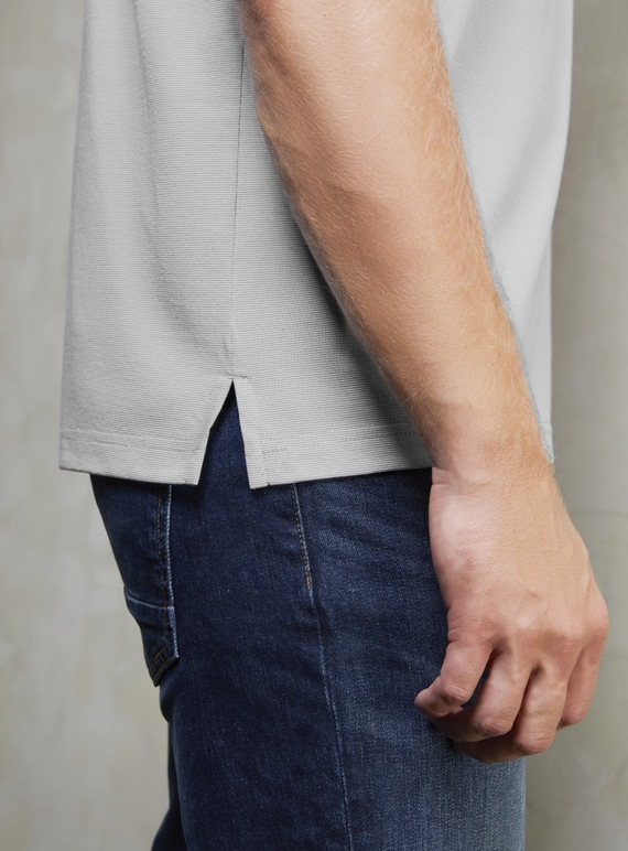 Shadow Cotton Blend Polo Shirt - Men