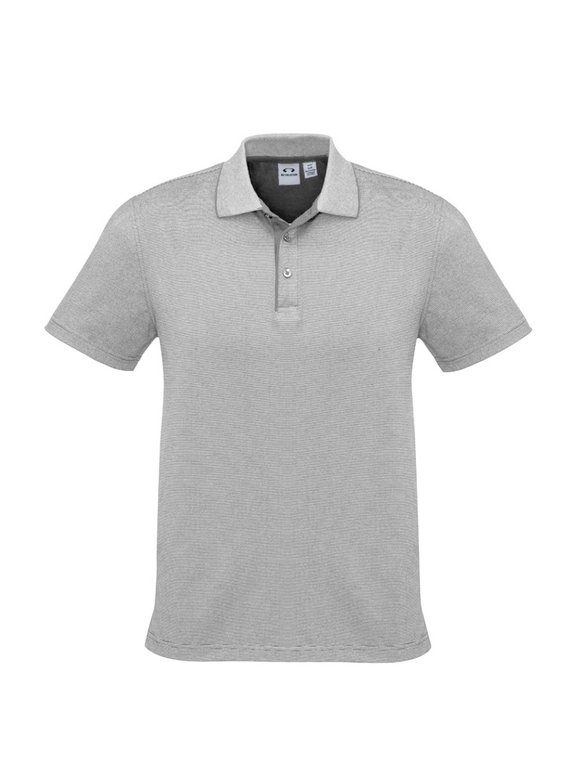 Shadow Cotton Blend Polo Shirt - Men - Silver Grey