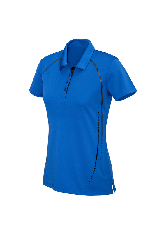 Cyber BIZ COOL Polo Shirt - Women - Royal/Silver
