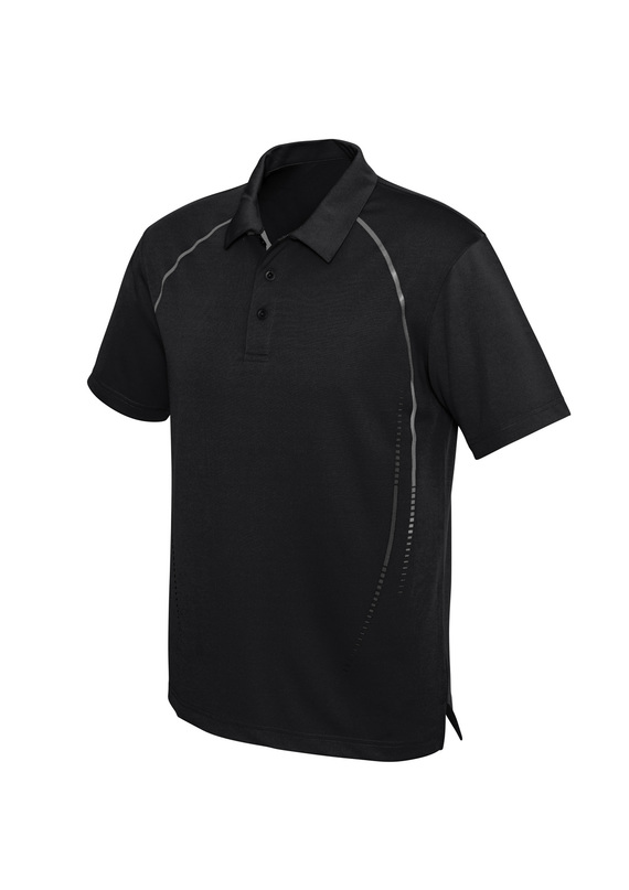 Cyber BIZ COOL Polo Shirt - Men - Black/Silver