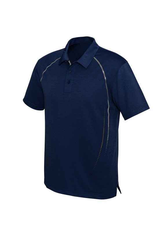 Cyber BIZ COOL Polo Shirt - Men - Navy/Silver