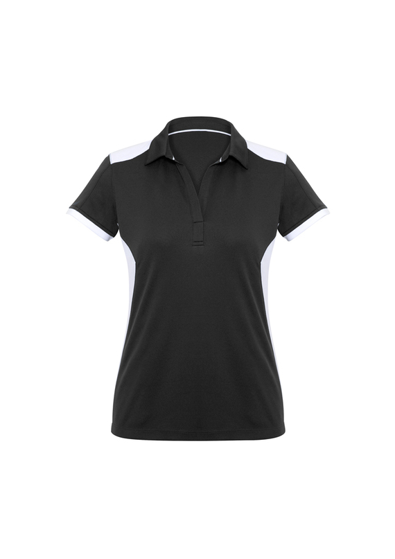 Rival BIZCOOL Micro Interlock Polo Shirt - Women - Black/White