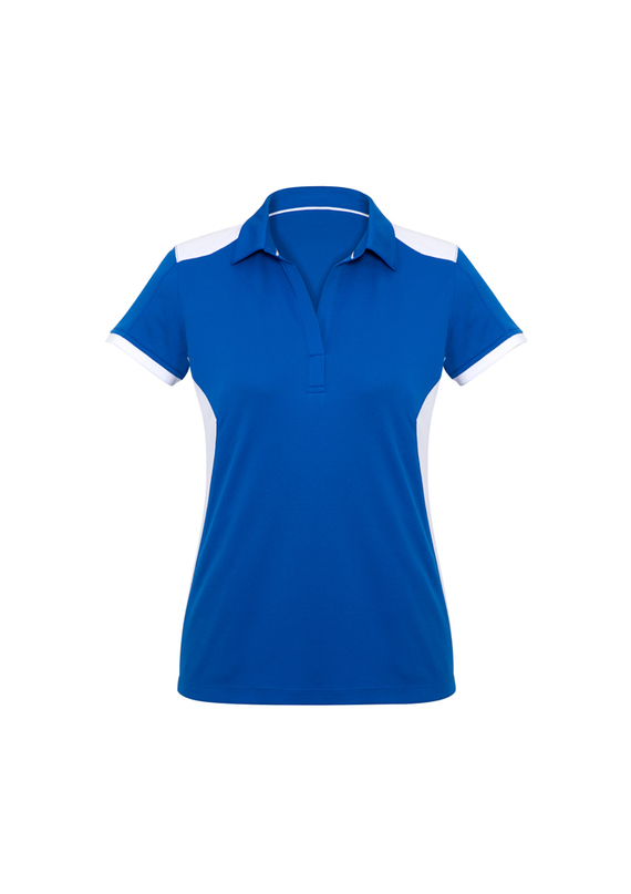 Rival BIZCOOL Micro Interlock Polo Shirt - Women - Royal/White