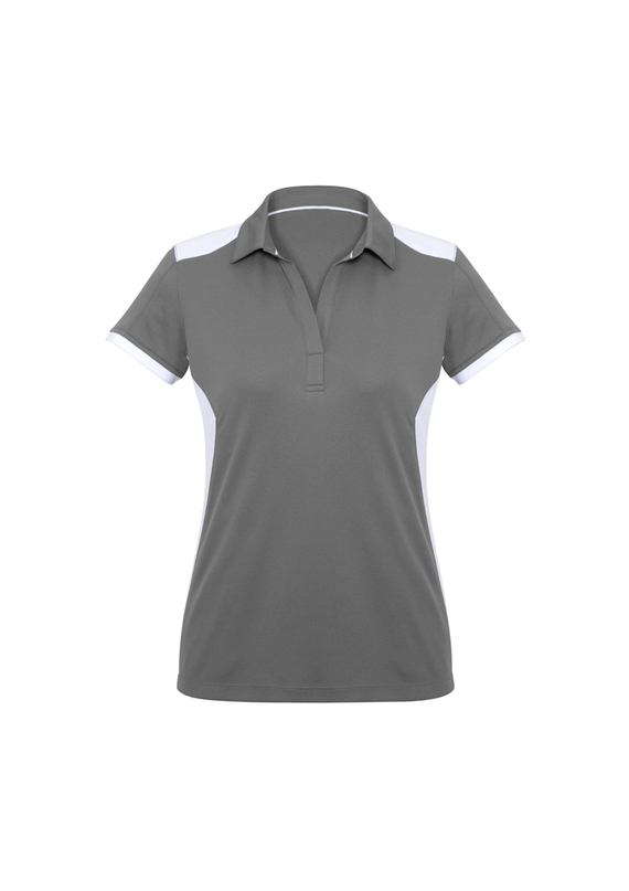 Rival BIZCOOL Micro Interlock Polo Shirt - Women - Silver/White
