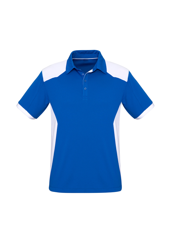 Rival BIZCOOL Micro Interlock Polo Shirt - Men - Royal/White