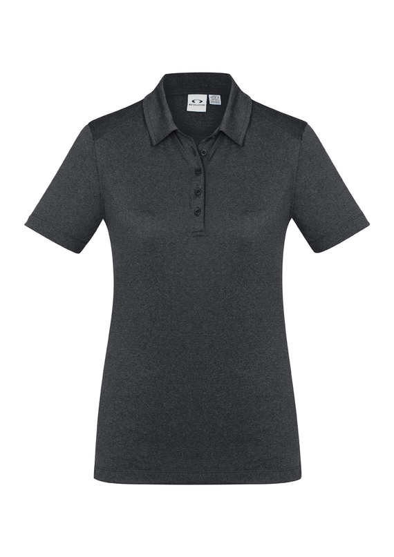 Aero BIZ COOL Cotton-feel Polo Shirt - Women - Charcoal