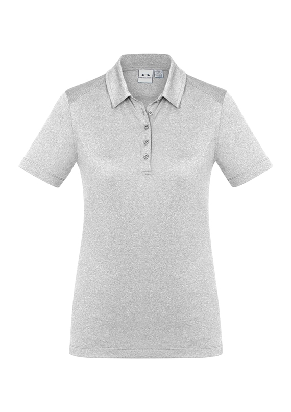 Aero BIZ COOL Cotton-feel Polo Shirt - Women - Silver