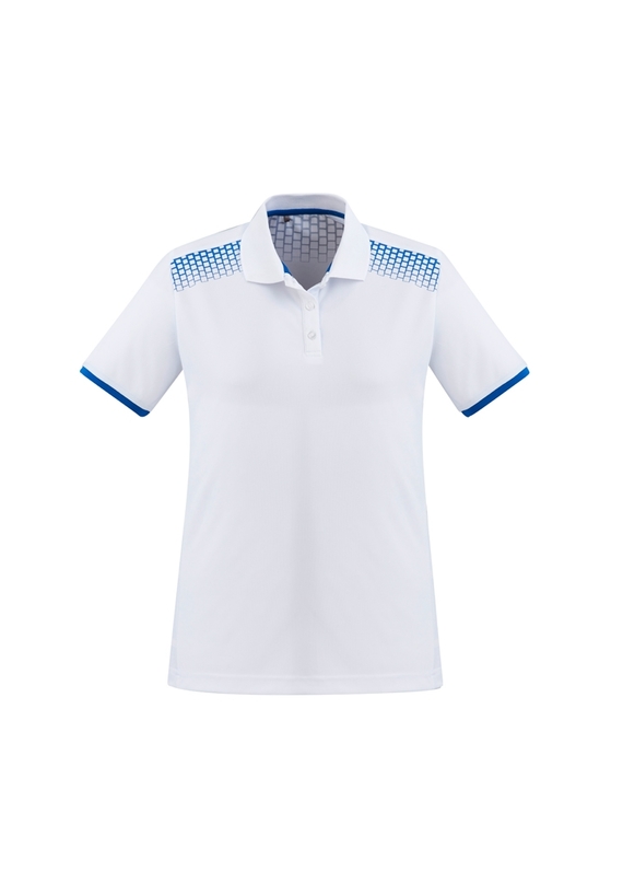 Galaxy BIZ COOL Polo Shirt - Women - White/Royal