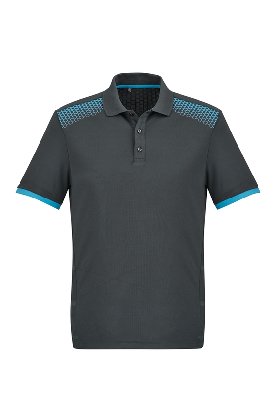 Galaxy BIZCOOL Polo Shirt - Men - Grey/Cyan