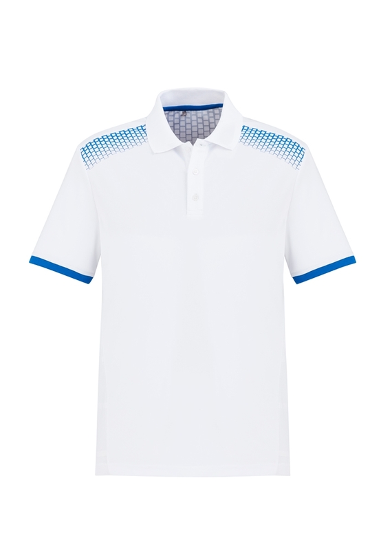 Galaxy BIZCOOL Polo Shirt - Men - White/Royal