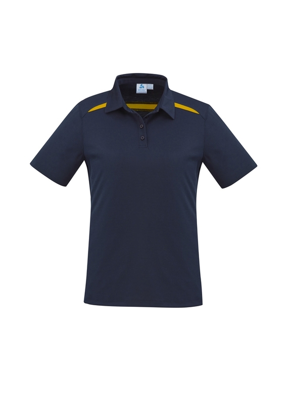 Sonar Poly/Cotton Polo Shirt - Women - Navy/Gold