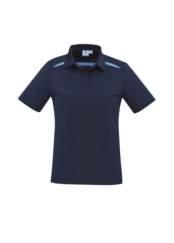 Sonar Poly/Cotton Polo Shirt - Women - Navy/Sky