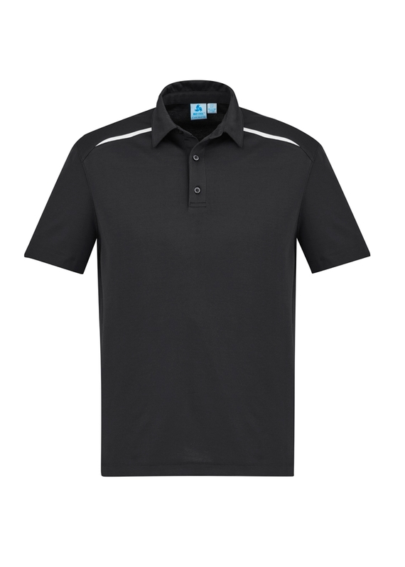 Sonar Poly/Cotton Polo Shirt - Men - Black/White
