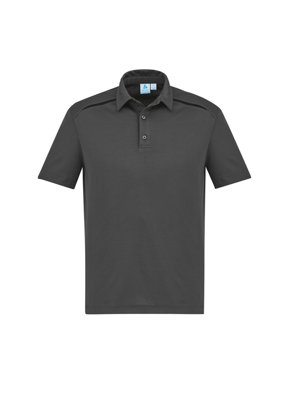 Sonar Poly/Cotton Polo Shirt - Men - Grey/Black