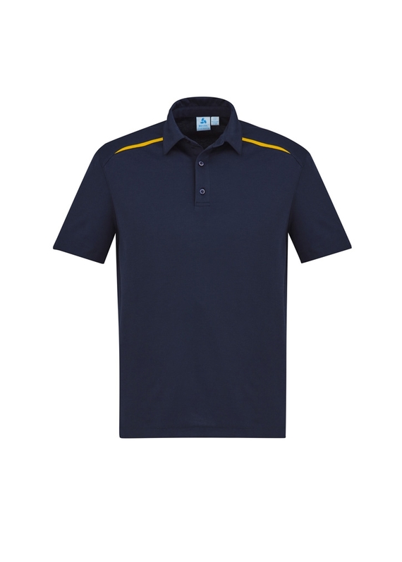Sonar Poly/Cotton Polo Shirt - Men - Navy/Gold