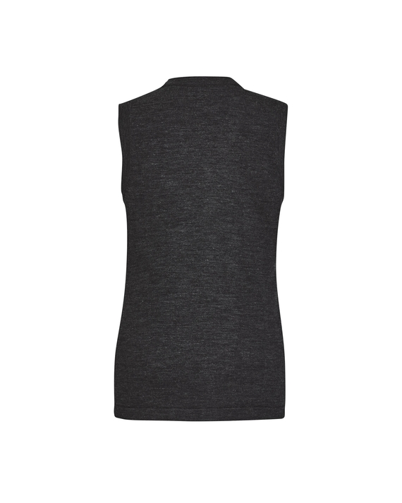 Sleeveless Vest with Button Front - Women - Back View