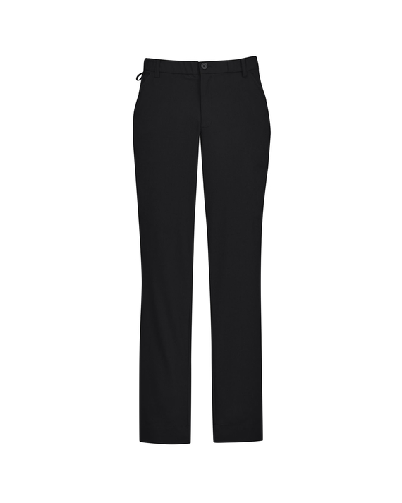 Straight Leg, Flat Front Pant - Men - Black