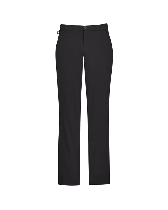 Straight Leg, Flat Front Pant - Men - Charcoal