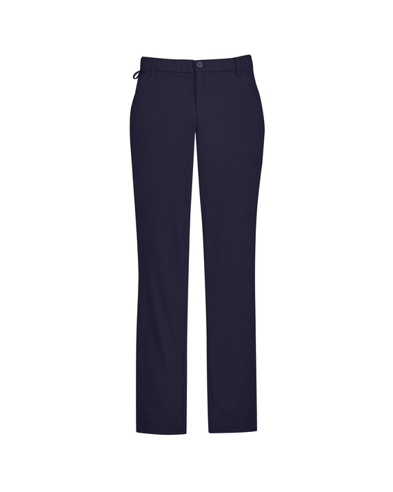 Straight Leg, Flat Front Pant - Men - Navy