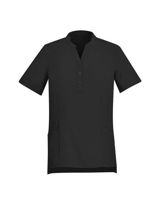 Florence Plain Tunic Top with pockets - Women - Black