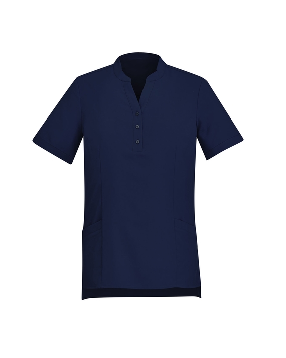 Florence Plain Tunic Top with pockets - Women - Navy